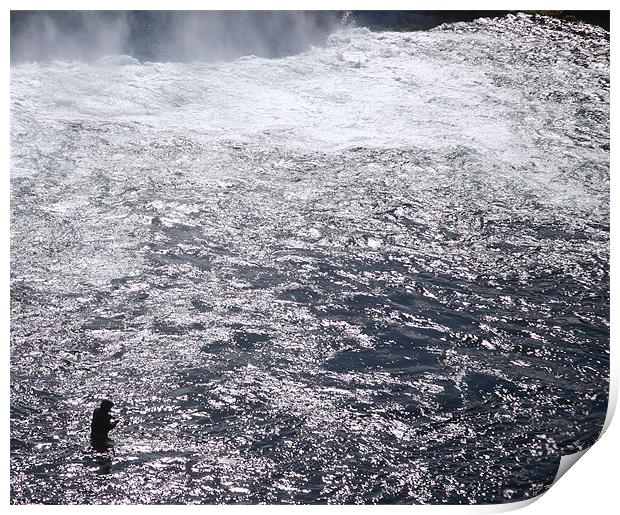 Fishing Iceland Print by david harding