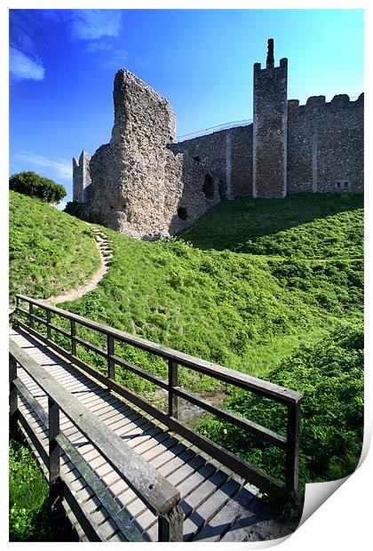 framlingham castle Print by david harding