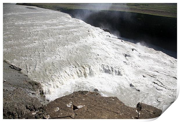 Gullfoss Waterfall Print by david harding