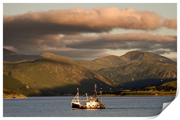 Fishing Boat Print by david harding