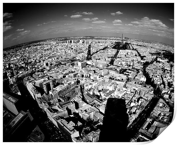 Paris Aerial Print by david harding