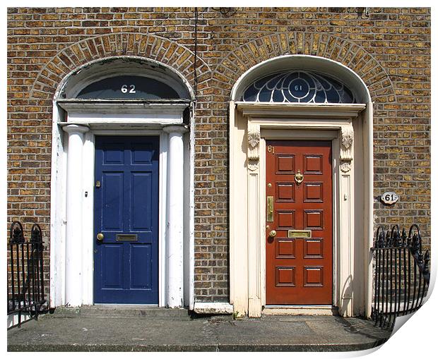 Dublin Doors Print by david harding