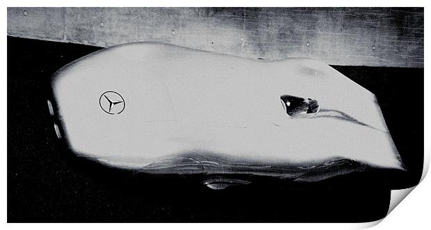Mercedes Racing Car Print by david harding