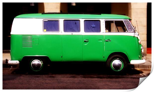 VW Camper Van Print by david harding