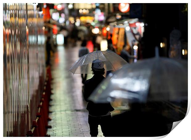  Tokyo Rain Print by david harding