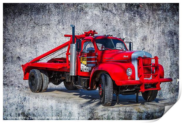 Old Mack Truck Print by Doug Long