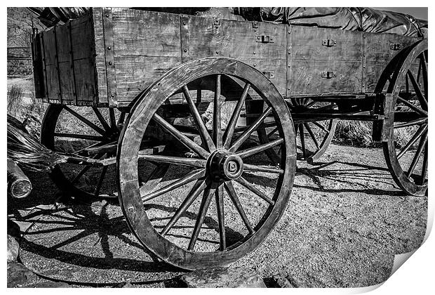 Wagon Wheels Rolling Print by Doug Long