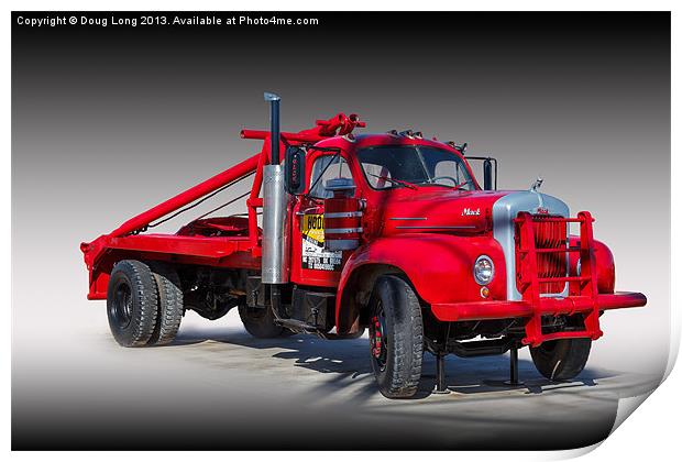 Old Mack Truck Print by Doug Long