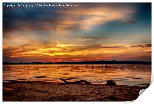 Burning Sky Print by Doug Long