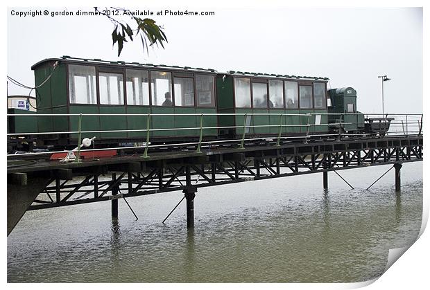 Hythe Pier Railway Print by Gordon Dimmer