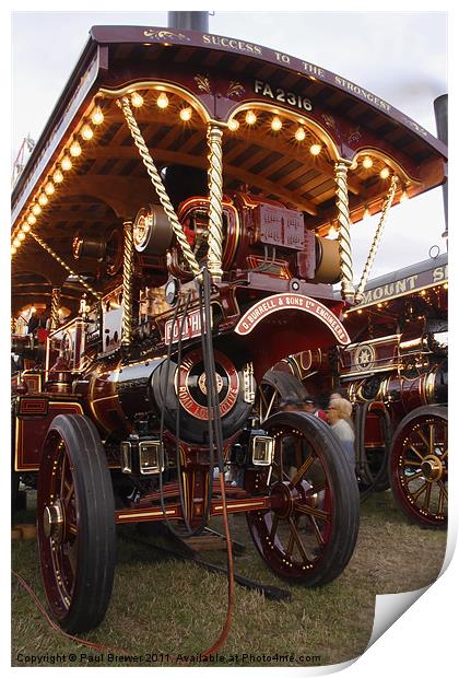Dolphin at The Great Dorset Steam Fair. Print by Paul Brewer