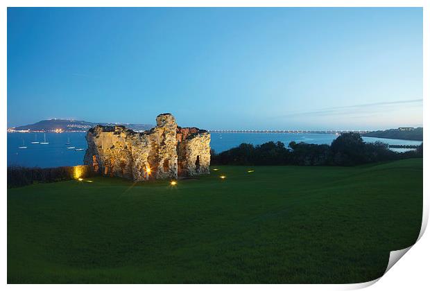 Sandsfoot Castle Print by Paul Brewer