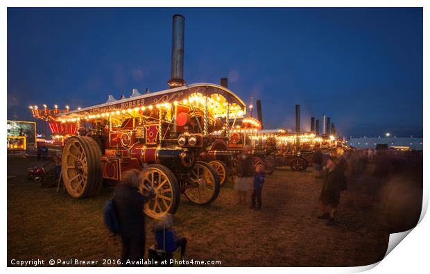 Great Dorset Steam Fair 2016 Print by Paul Brewer