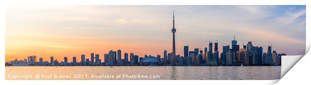 Toronto CN Tower Print by Paul Brewer