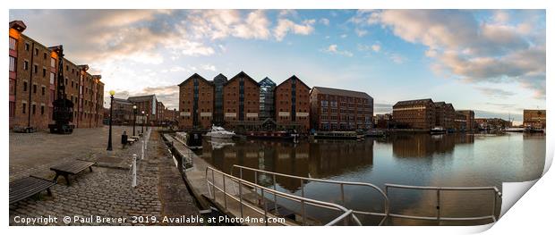 Gloucester Docks at Sunrise  Print by Paul Brewer