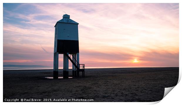 Sunset on a May evening Print by Paul Brewer