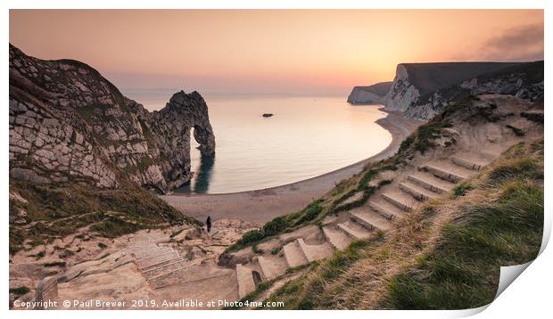 Durdle Door Dorset Print by Paul Brewer