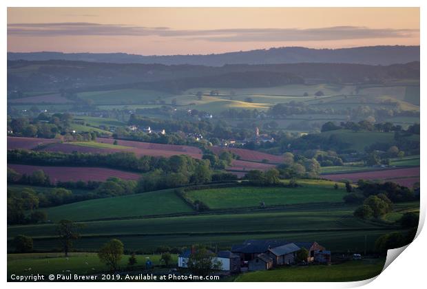 Otterton Print by Paul Brewer