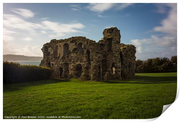 Sandsfoot Castle Weymouth Print by Paul Brewer