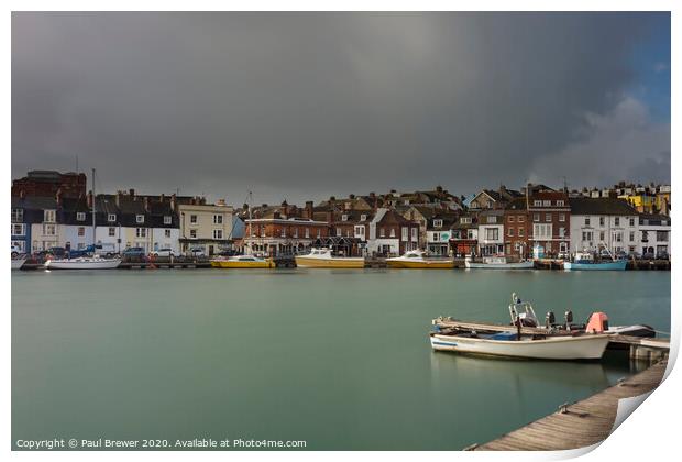 Weymouth Harbour Print by Paul Brewer