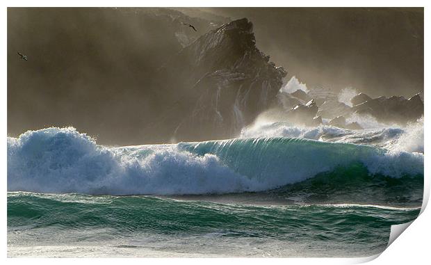 Clogher Waves Print by barbara walsh