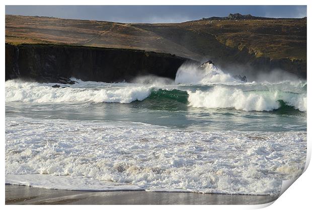 Clogher beach Print by barbara walsh