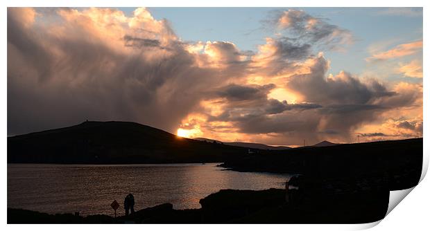 Sunset Dingle Print by barbara walsh