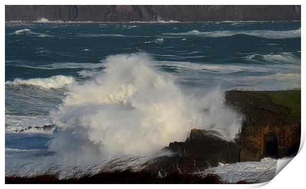 Storm ,Dingle Peninsula Print by barbara walsh