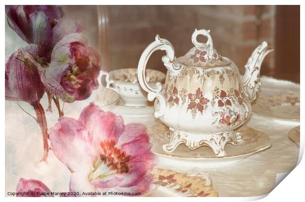 Afternoon Tea for Two  Print by Elaine Manley