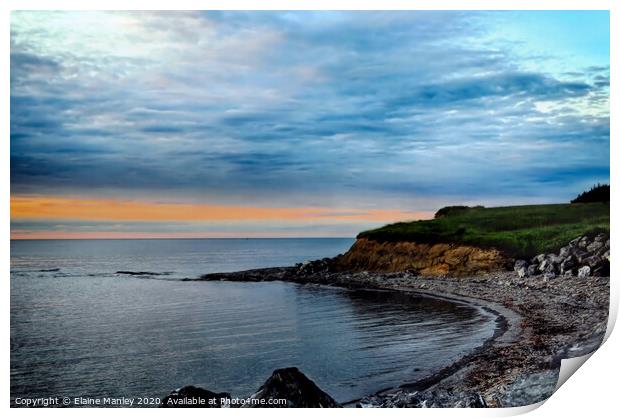 Coastal Inlet Print by Elaine Manley