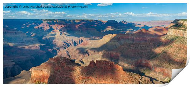 Grand Canyon Panorama Print by Greg Marshall