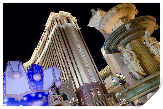 The Venetian Hotel Las Vegas Print by Greg Marshall