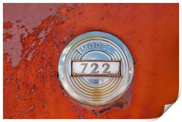 Model 722 Fire Engine Print by Greg Marshall