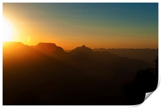  Grand Canyon Sunrise Print by Greg Marshall