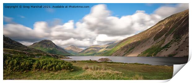Wast Water Wasdale Valley The Lake District Print by Greg Marshall