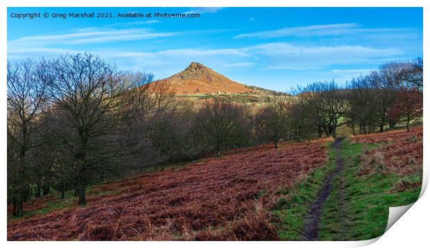 Roseberry Topping Teesside Print by Greg Marshall