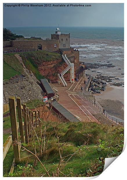 Jacob's Ladder Sidmouth Print by Phil Wareham