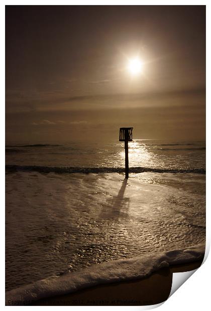 Sun Sea and Sand Print by Phil Wareham