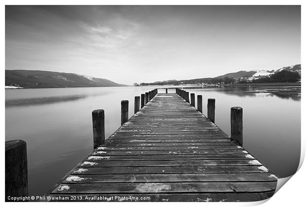Coniston Water Print by Phil Wareham