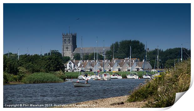 Christchurch Priory Print by Phil Wareham