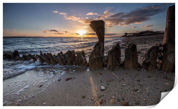 Lepe Beach Print by Phil Wareham