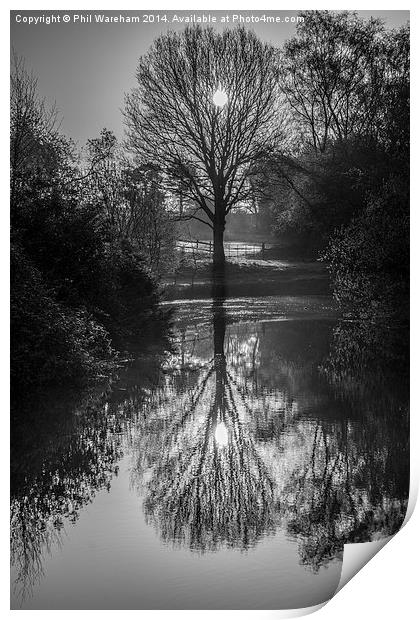 Lake Reflections Print by Phil Wareham