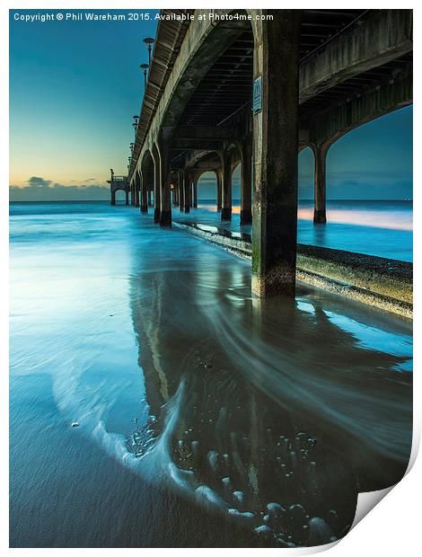  The Pier at Sunrise Print by Phil Wareham