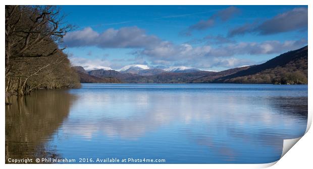 Coniston Reflections Print by Phil Wareham