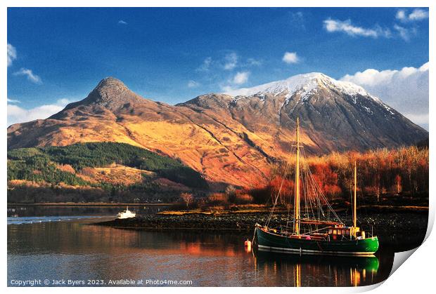 The Pap of Glencoe  Print by Jack Byers
