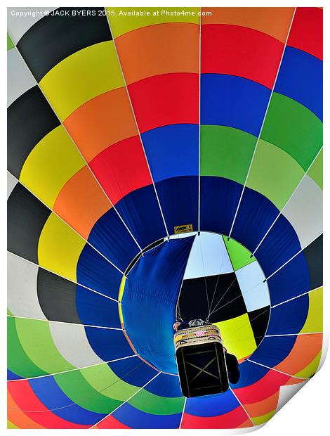 Hot Air Balloon  Print by Jack Byers