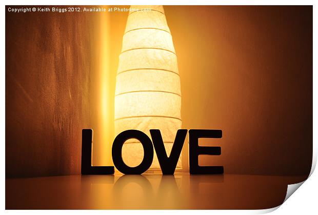 Love Light Print by Keith Briggs