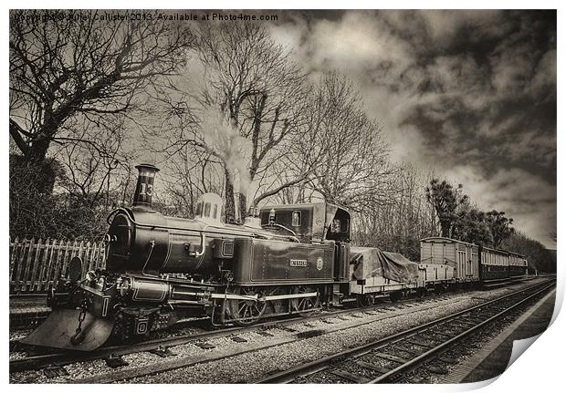 Steam Train Print by Julie  Chambers