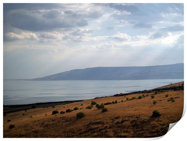 The Galilee's Lake Print by Rotem Sadi