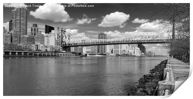  Queensboro Bridge II Print by David Tinsley